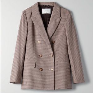 Babaton Samuel Check Blazer Size 2
